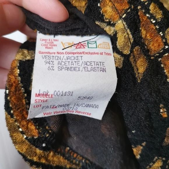 Vintage Joseph‎ Ribkoff  Pattern Zipper Jacket - Picture 8 of 8